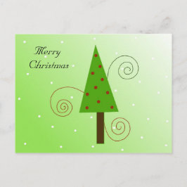 Cartão Postal De Festividades Árvore de Natal Caprichosa