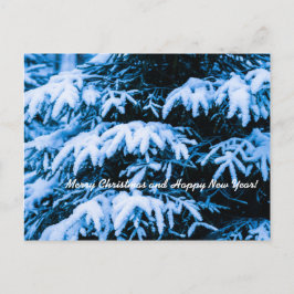 Cartão Postal De Festividades Árvore de Natal de Inverno