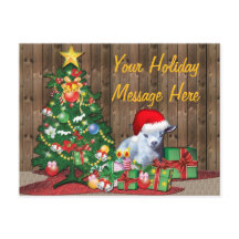 Árvore de Natal e Gato de Bebê