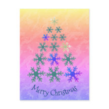 Árvore de Natal em Floco de Neve Feliz Natal