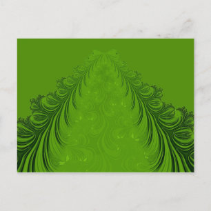 Cartão Postal De Festividades Árvore de Natal fractal