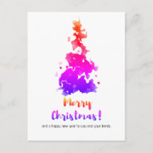 Árvore de Natal Minimalista Colorida