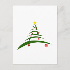 Cartão Postal De Festividades Árvore de Natal na moda