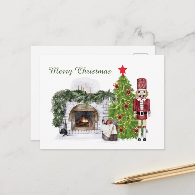 Cartão Postal De Festividades árvore de piranha festiva (Frente/Verso In Situ)