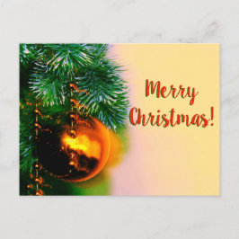Cartão Postal De Festividades Árvore Feliz de Natal