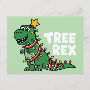Cartão Postal De Festividades Árvore Rex