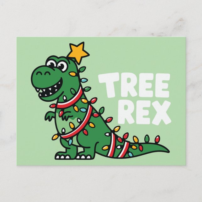 Cartão Postal De Festividades Árvore Rex (Frente)