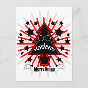 Cartão Postal De Festividades Árvore Xmas da Killer