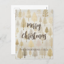 Árvores de Natal de Prata Douradas