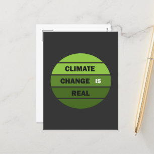 Cartão Postal De Festividades as alterações climáticas são reais