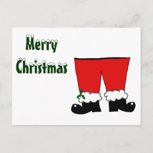 Cartão Postal De Festividades As calças do papai noel