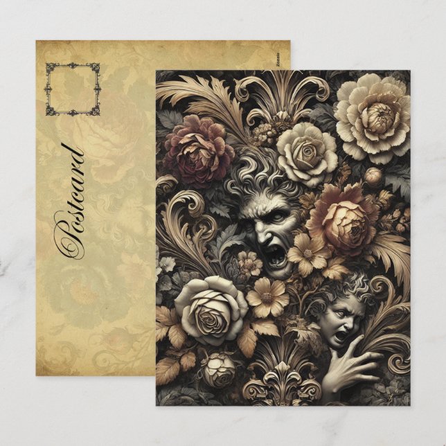 Cartão Postal De Festividades As Sementes Que Vemos - Vitoriano Gótico (Frente/Verso)