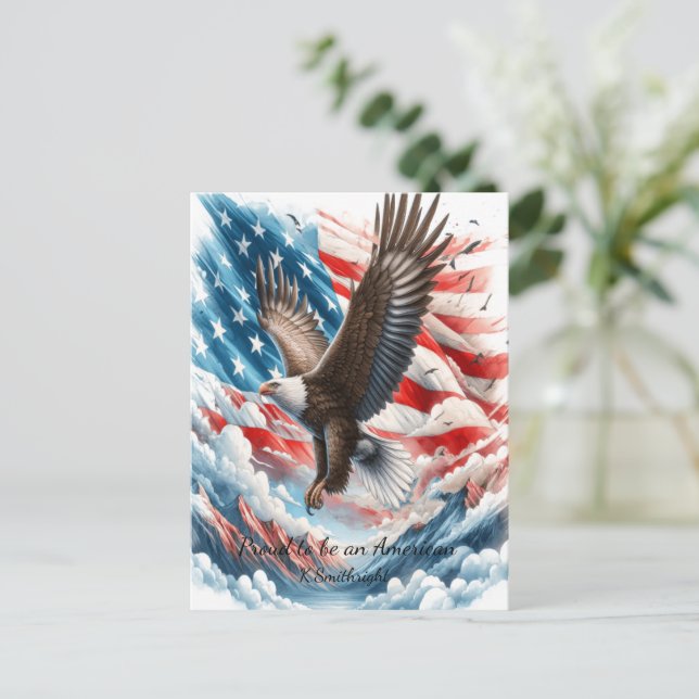 Cartão Postal De Festividades Asas do Brave (Em pé/Frente)