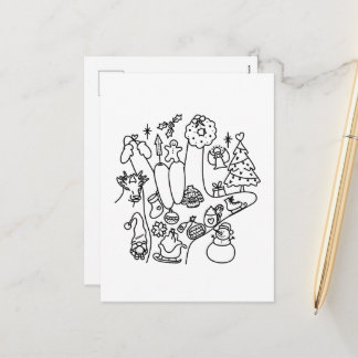 Cartão Postal De Festividades ASL ILY – Winter Vibes