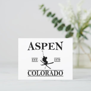 Cartão Postal De Festividades Aspen Colorado ski