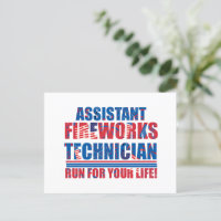 Assistente de pirotecnia engraçado 4 de julho