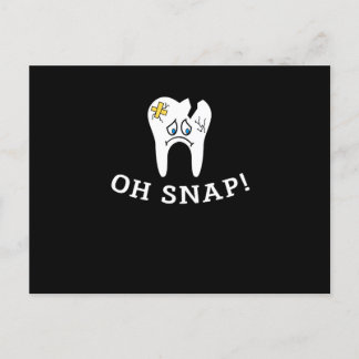 Cartão Postal De Festividades Assistente dentário do Snap Dentist