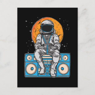 Cartão Postal De Festividades Astronomia Radio Space Music Lover Stars Universo