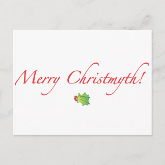 Cartão Postal De Festividades (Atenuado) Christmyth alegre!