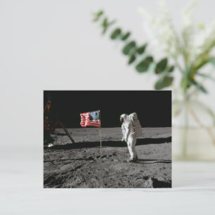 Cartão Postal De Festividades Aterrissagem de Lua Apollo 1969