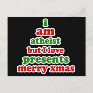Cartão Postal De Festividades Atheist Christmas