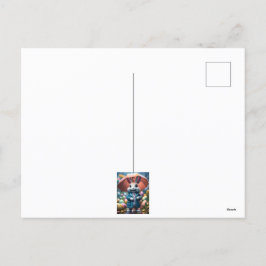 Cartão Postal De Festividades Auch im Regen werden Ostereier versteckt