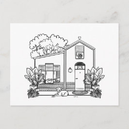 Cartão Postal De Festividades Aug House