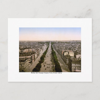 Cartão Postal De Festividades Avenida Champs-Élysées Paris, 1904 França 