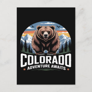 Cartão Postal De Festividades Aventura no Colorado Aguarda a Natureza da Montanh