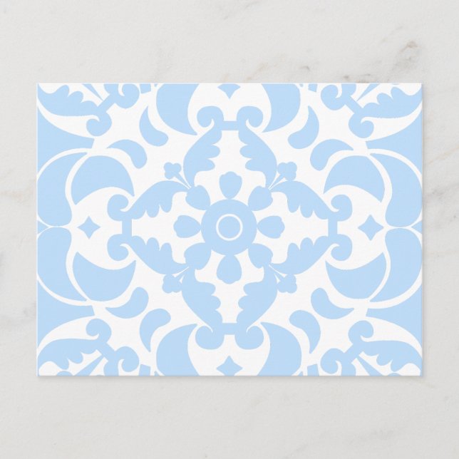 Cartão Postal De Festividades Azulejos portugueses no Mediterrâneo (Frente)