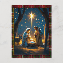 Cartão Postal De Festividades Baby Jesus Nativity Scene Photo Merry Christmas