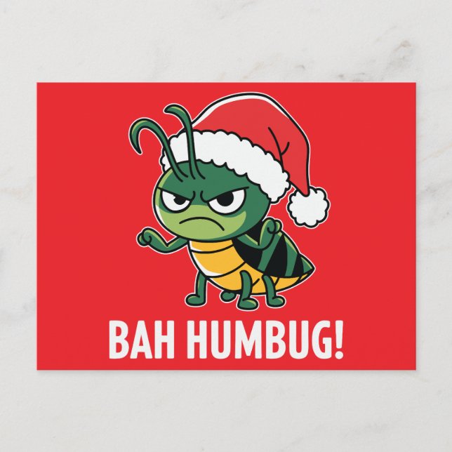 Cartão Postal De Festividades Bah Humbug (Frente)