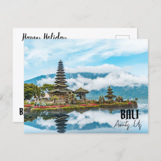 CARTÃO POSTAL DE FESTIVIDADES BALI ESPERA-NOS