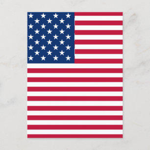 Cartão Postal De Festividades Bandeira americana Flag Pride Design- 76353