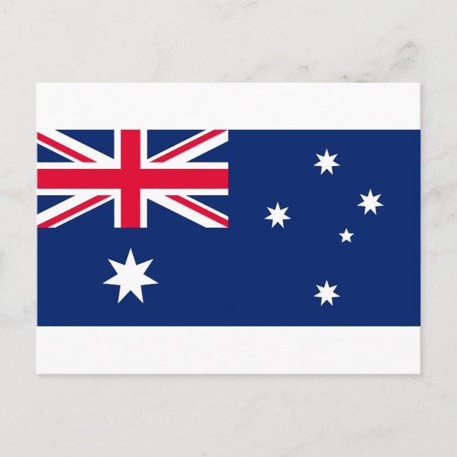 Cartão Postal De Festividades Bandeira da Austrália (Frente)