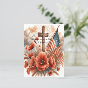 Cartão Postal De Festividades Bandeiras Voam Onde Caiam