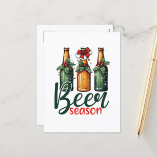 Cartão Postal De Festividades Bar de arte da Engraçado Beer Season