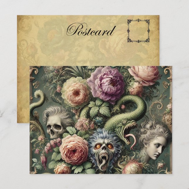 Cartão Postal De Festividades Baroquing Boundaries - Gótico Vitoriano (Frente/Verso)