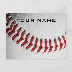 Cartão Postal De Festividades Baseball Inspirational Adicione seu nome
