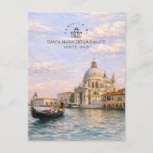 Basílica de Veneza Salute Aquarela Cúpulas Icônica