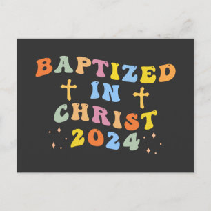 Cartão Postal De Festividades Batizado em Cristo