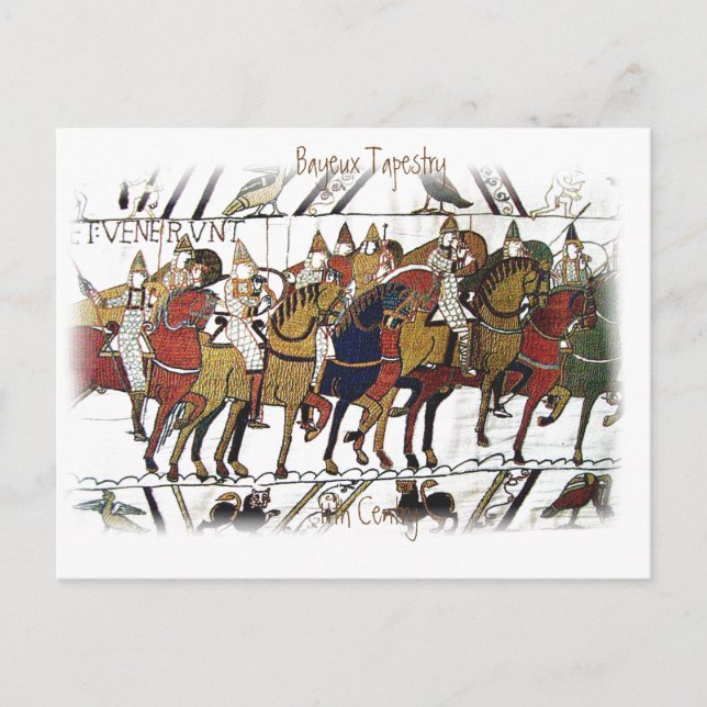 Cartão Postal De Festividades Bayeux Tapeçaria - a7 Cartão-postal (Frente)