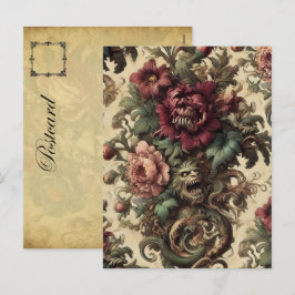 Cartão Postal De Festividades Beastly Buquê - Vitoriano Gótico