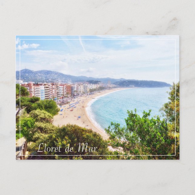 Cartão Postal De Festividades Beautifyl Lloret de Mar panorame travel (Frente)