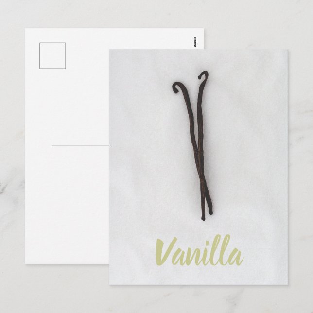 Cartão Postal De Festividades Beba de baunilha com açúcar (Frente/Verso)