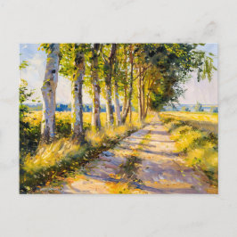 Cartão Postal De Festividades Beco ouro de Árvore de Verão