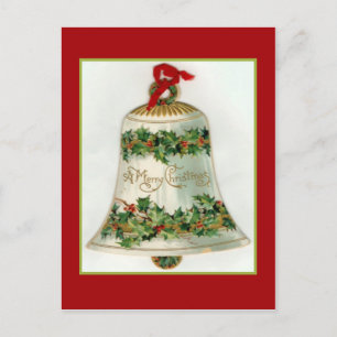 Cartão Postal De Festividades Bela campainha de Natal