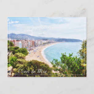 Cartão Postal De Festividades Bela Lloret de Mar panorame viagem
