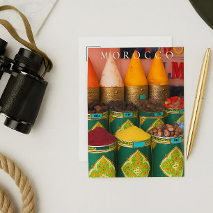 Cartão Postal De Festividades Belas Especialidades Coloridas De Marrakech