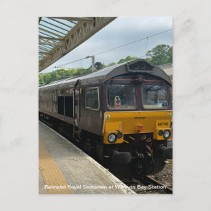 Cartão Postal De Festividades Belmond Royal Scotsman na Estação Wemyss Bay em um
